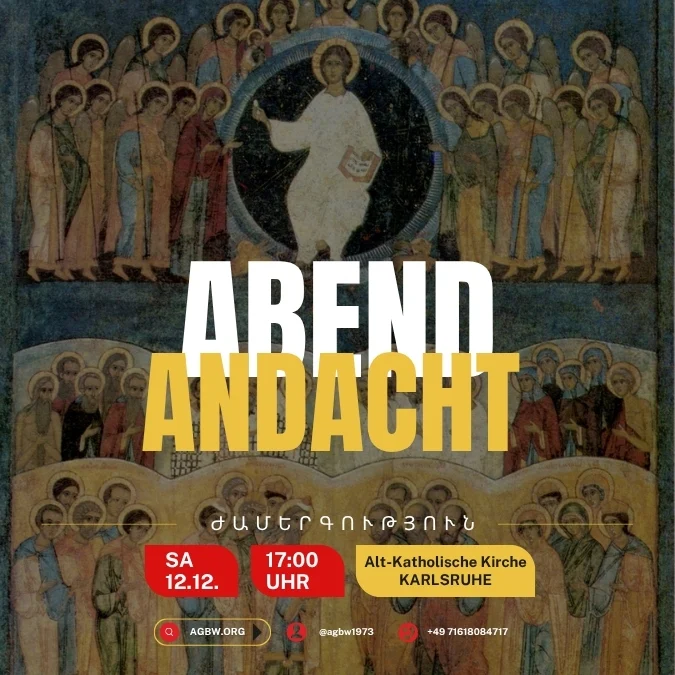 Երեկոյան ժամերգություն / Abendandacht
