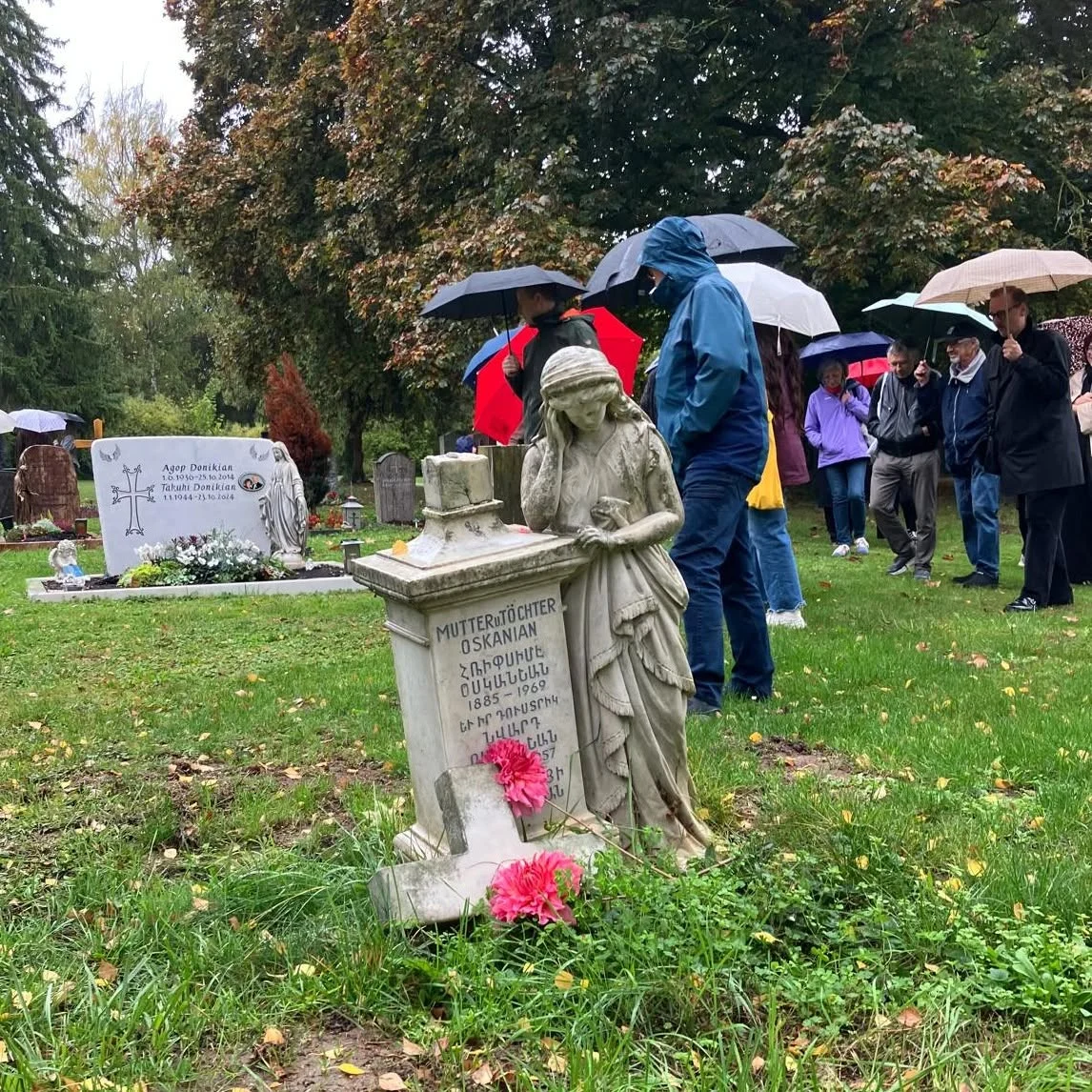 Station des Gesprächsspaziergangs auf dem Hauptfriedhof Stuttgart